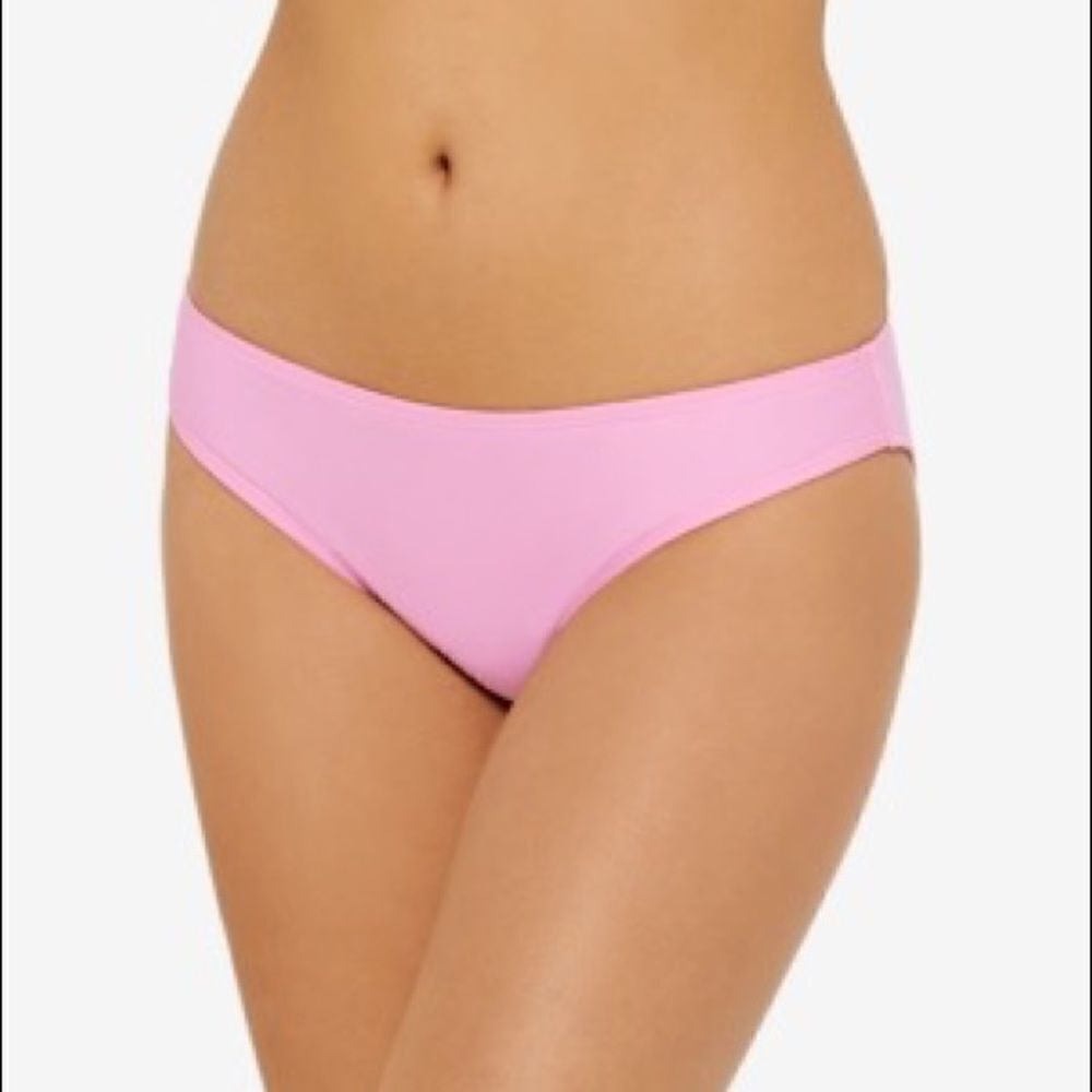 Hula Honey Juniors Solid Bikini Swim Bottoms Lilac Chiffon Large NWT